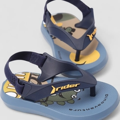 Chinelo Rider Infantil Dinossauro Azul