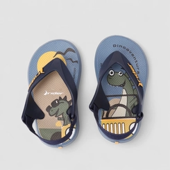 Chinelo Rider Infantil Dinossauro Azul