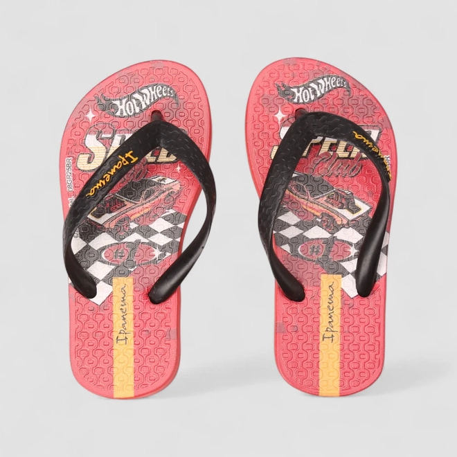 Chinelo Infantil Ipanema Hot Wheels Vermelho