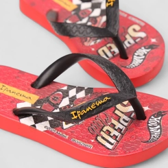Chinelo Infantil Ipanema Hot Wheels Vermelho