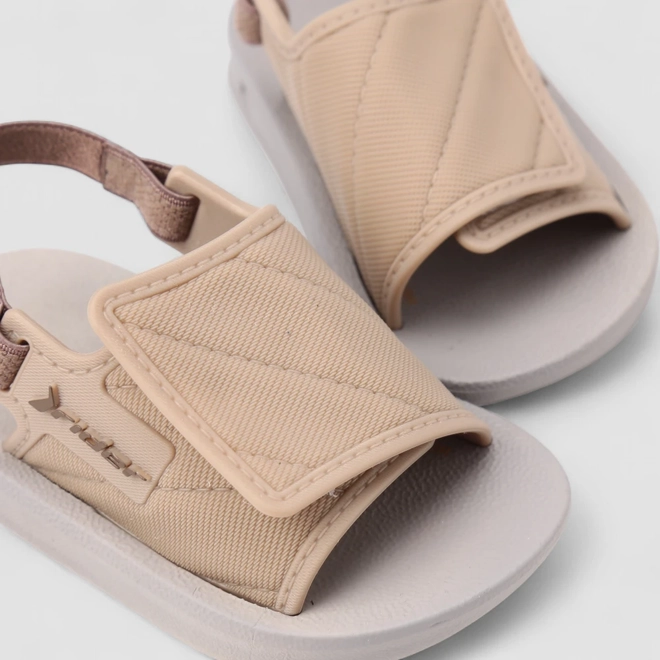 Chinelo Bebê Rider Tira Larga Contato Bege