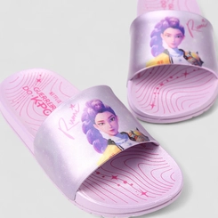 Slide Infantil Grendene Kids Guerreira do K-Pop Lilás