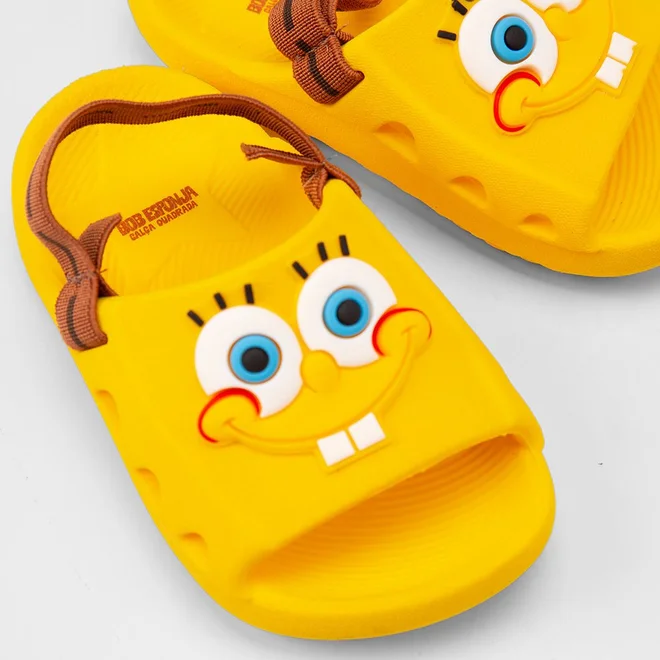Chinelo Bebê Grendene Kids Bob Esponja Amarelo