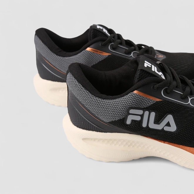 Tênis Esportivo Feminino Fila Original Metalizado Preto