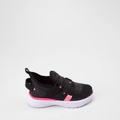 Slip On Infantil Vertus Calce Fácil Preto & Rosa