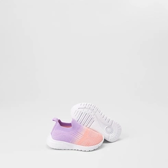Slip On Bebê Sua Cia Calce Fácil Roxo & Rosa