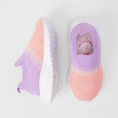 Slip On Bebê Sua Cia Calce Fácil Roxo & Rosa