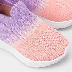 Slip On Bebê Sua Cia Calce Fácil Roxo & Rosa