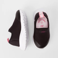 Slip On Bebê Sua Cia Calce Fácil Preto
