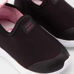 Slip On Bebê Sua Cia Calce Fácil Preto