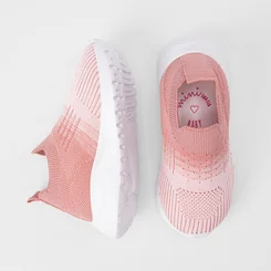 Slip On Bebê Sua Cia Calce Fácil Rosa