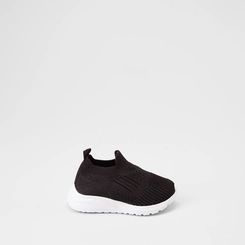 Slip On Bebê Sua Cia Calce Fácil Preto & Branco