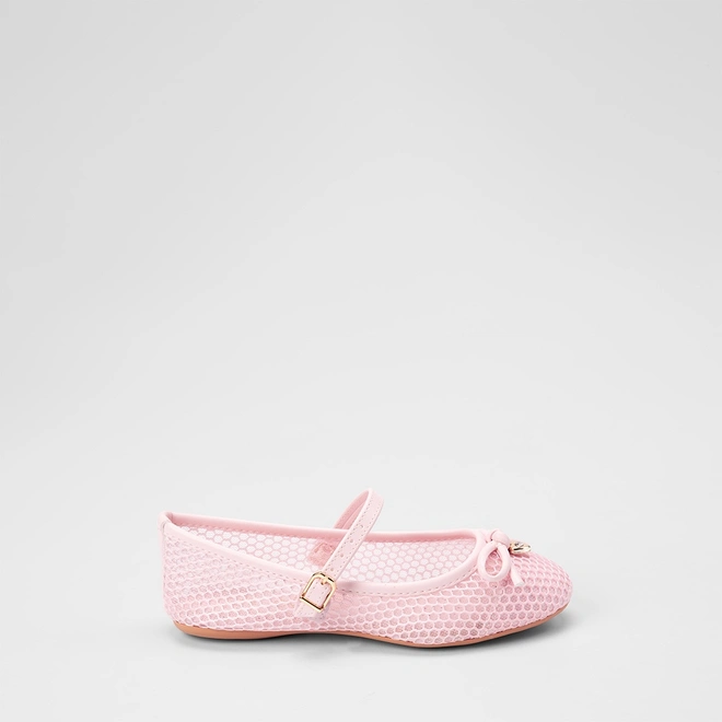 Sapatilha Boneca Infantil Sua Cia Enfeite Laço Tela Rosa