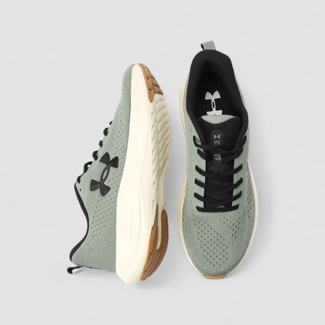 Tênis Esportivo Masculino Under Armour Charged Sunny Corrida Verde