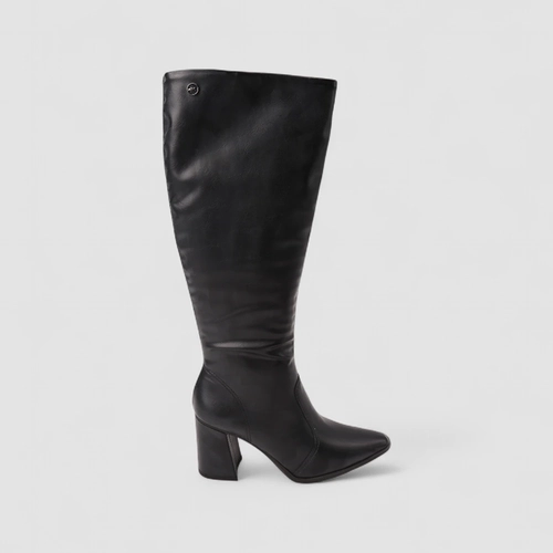 Bota Feminina Dakota Cano Alto Salto Bloco Preto