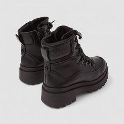 Bota Coturno Feminino Dakota Cano Curto Tratorado Com Zíper Preto