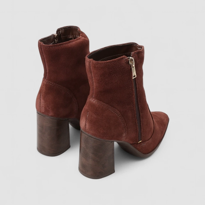 Ankle Boot Feminino Dakota Camurça Marrom