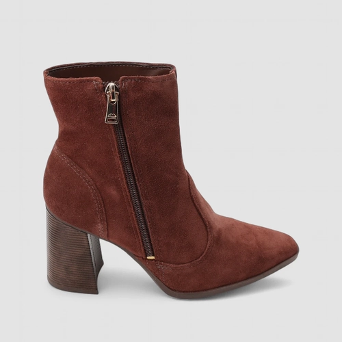 Ankle Boot Feminino Dakota Camurça Marrom