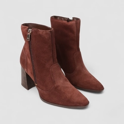 Ankle Boot Feminino Dakota Camurça Marrom