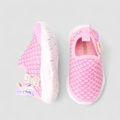 Slip On Infantil Gabrielinha Calce Fácil Detalhe Cauda Sereia Rosa