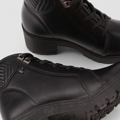 Bota Coturno Feminino Mississipi Cano Curto Tratorado Preto