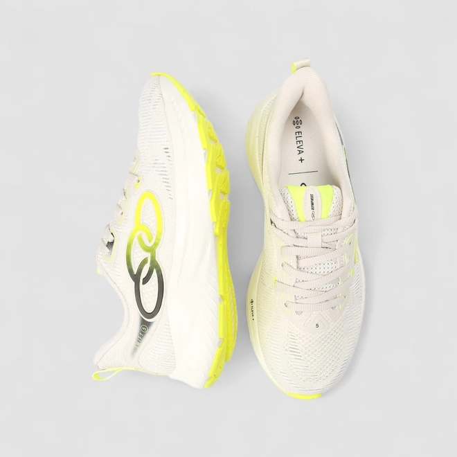 Tênis Esportivo Feminino Olympikus Mesh Neon Off White