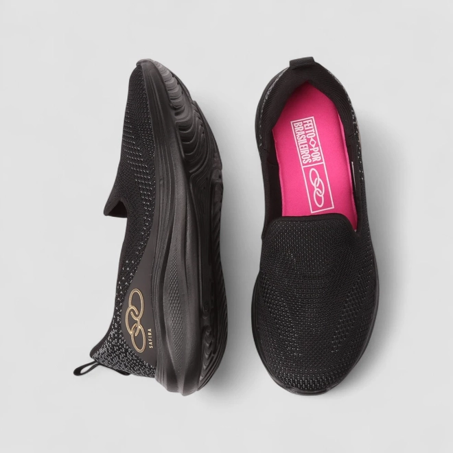 Tênis Esportivo Feminino Olympikus Safira Original Preto