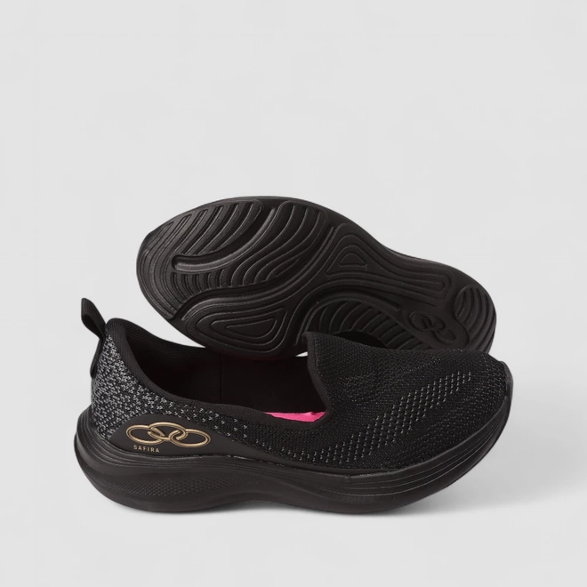 Tênis Esportivo Feminino Olympikus Safira Original Preto