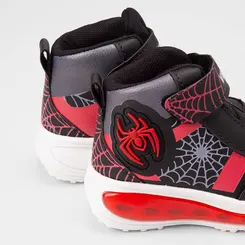 Tênis Casual Infantil Vertus Aranha Led Preto