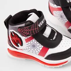 Tênis Casual Infantil Vertus Aranha Led Branco