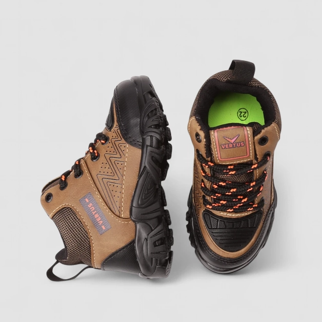 Bota Coturno Infantil Vertus Adventure Mesh Marrom