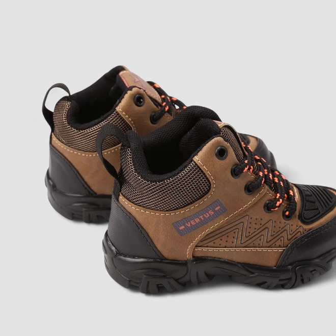 Bota Coturno Infantil Vertus Adventure Mesh Marrom