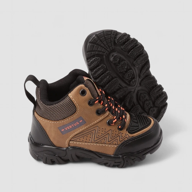 Bota Coturno Infantil Vertus Adventure Mesh Marrom