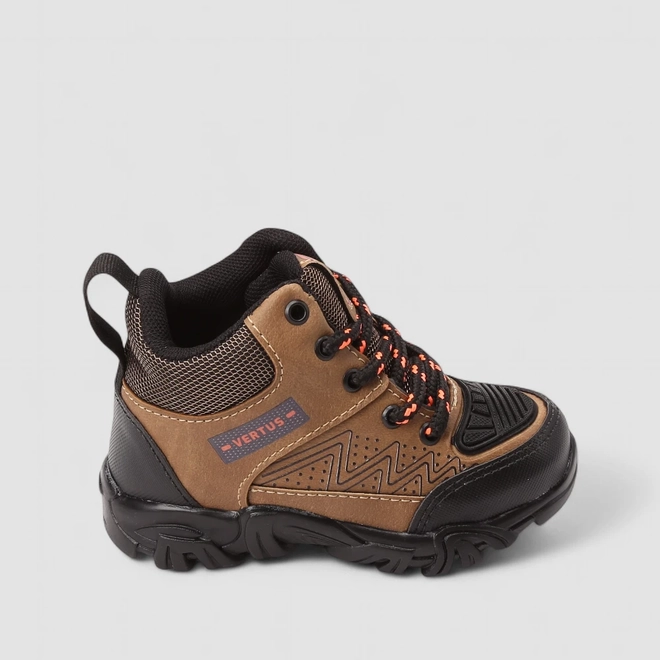 Bota Coturno Infantil Vertus Adventure Mesh Marrom