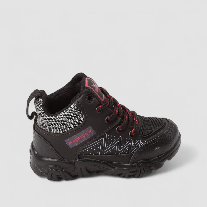 Bota Coturno Infantil Vertus Adventure Mesh Preto