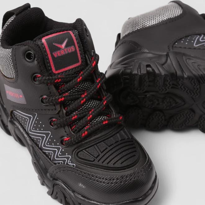Bota Coturno Infantil Vertus Adventure Mesh Preto