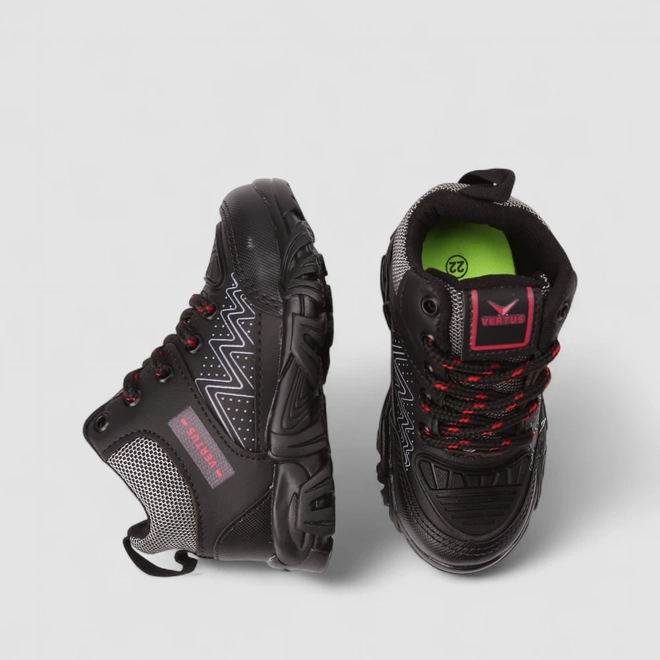 Bota Coturno Infantil Vertus Adventure Mesh Preto