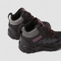 Bota Coturno Infantil Vertus Adventure Mesh Preto