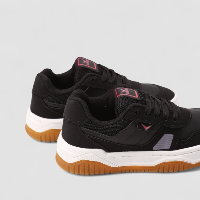 Tênis Casual Infantil Vertus Detalhe Mesh Preto