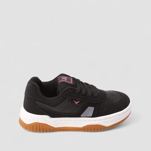 Tênis Casual Infantil Vertus Detalhe Mesh Preto