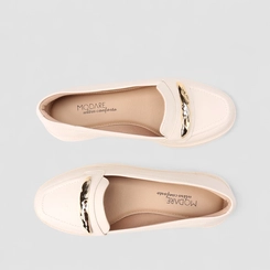 Mocassim Feminino Modare Off White