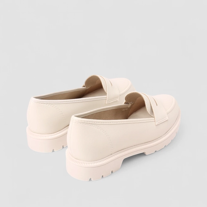 Mocassim Feminino Beira Rio Tratorado Bege