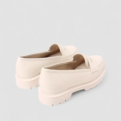 Mocassim Feminino Beira Rio Tratorado Bege