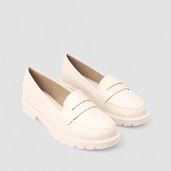 Mocassim Feminino Beira Rio Tratorado Bege