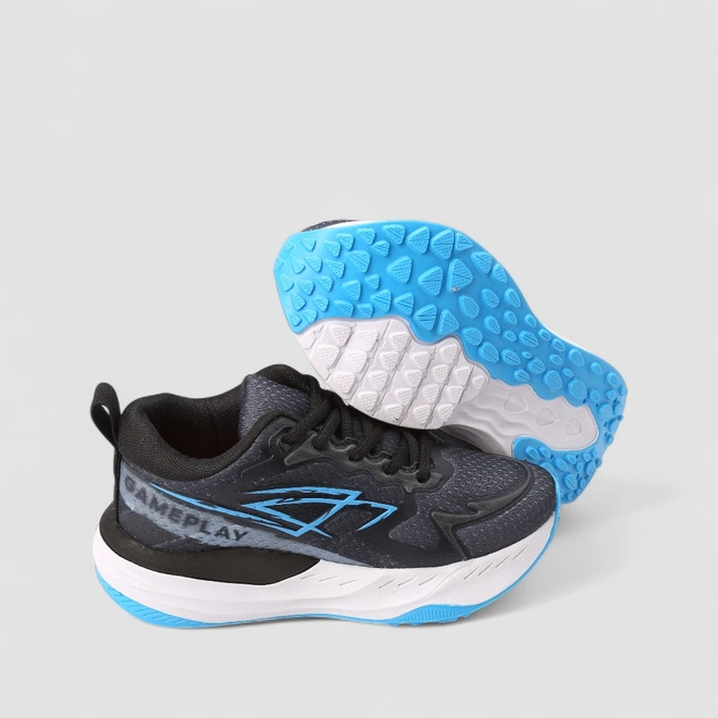 Tênis Casual Infantil Vertus Preto & Azul