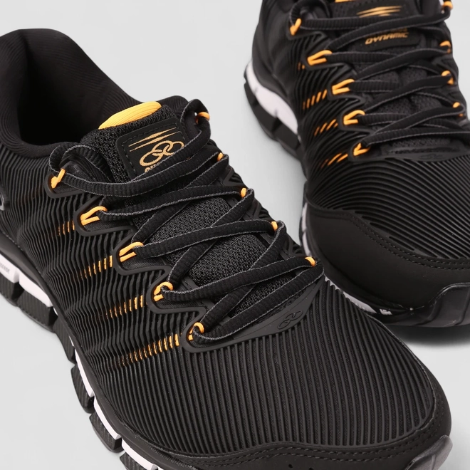 Tênis Esportivo Masculino Olympikus Dynamic Original Preto & Laranja