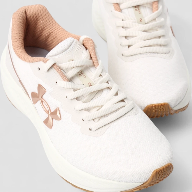 Tênis Esportivo Feminino Under Armour Charged Wing 2 Corrida Branco
