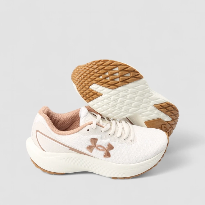Tênis Esportivo Feminino Under Armour Charged Wing 2 Corrida Branco