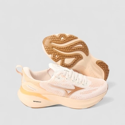 Tênis Esportivo Feminino Mizuno Glow 3 Original Laranja