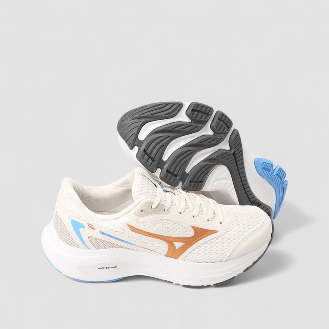 Tênis Esportivo Feminino Mizuno Hawk 6 Original Corrida Branco